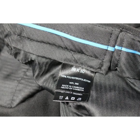 NWT Haggar Cool 18 Performance Chino Golf Pants MENS 38 x 30 Black - Picture 3 of 7